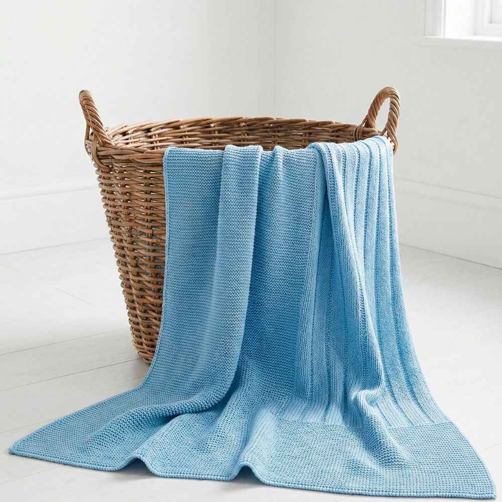 COPERTINA NEONATO IN MISTO LANA - POLAR - 80X80 CM - MAC ILUSION