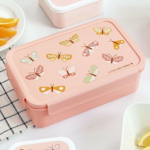 Contenitore Porta Pranzo con Scomparti - Farfalle