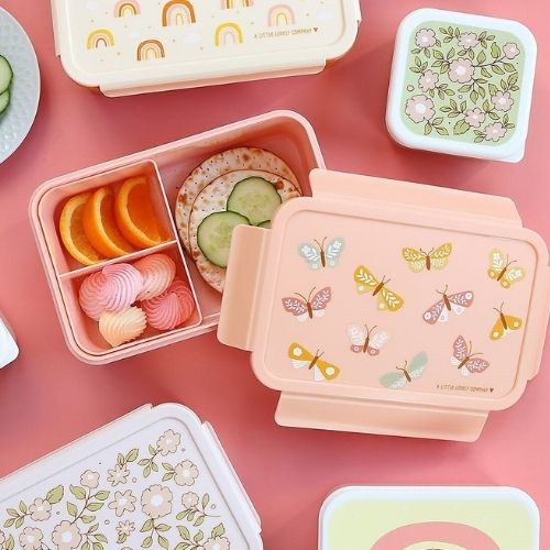 Contenitore Porta Pranzo con Scomparti - Farfalle