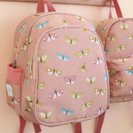 Zainetto Asilo Grande con Tasca Termica - Farfalle - A little Lovely Company