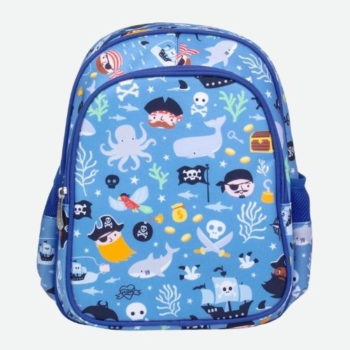 Zainetto Asilo Grande con Tasca Termica - Pirati - A Little Lovely Company