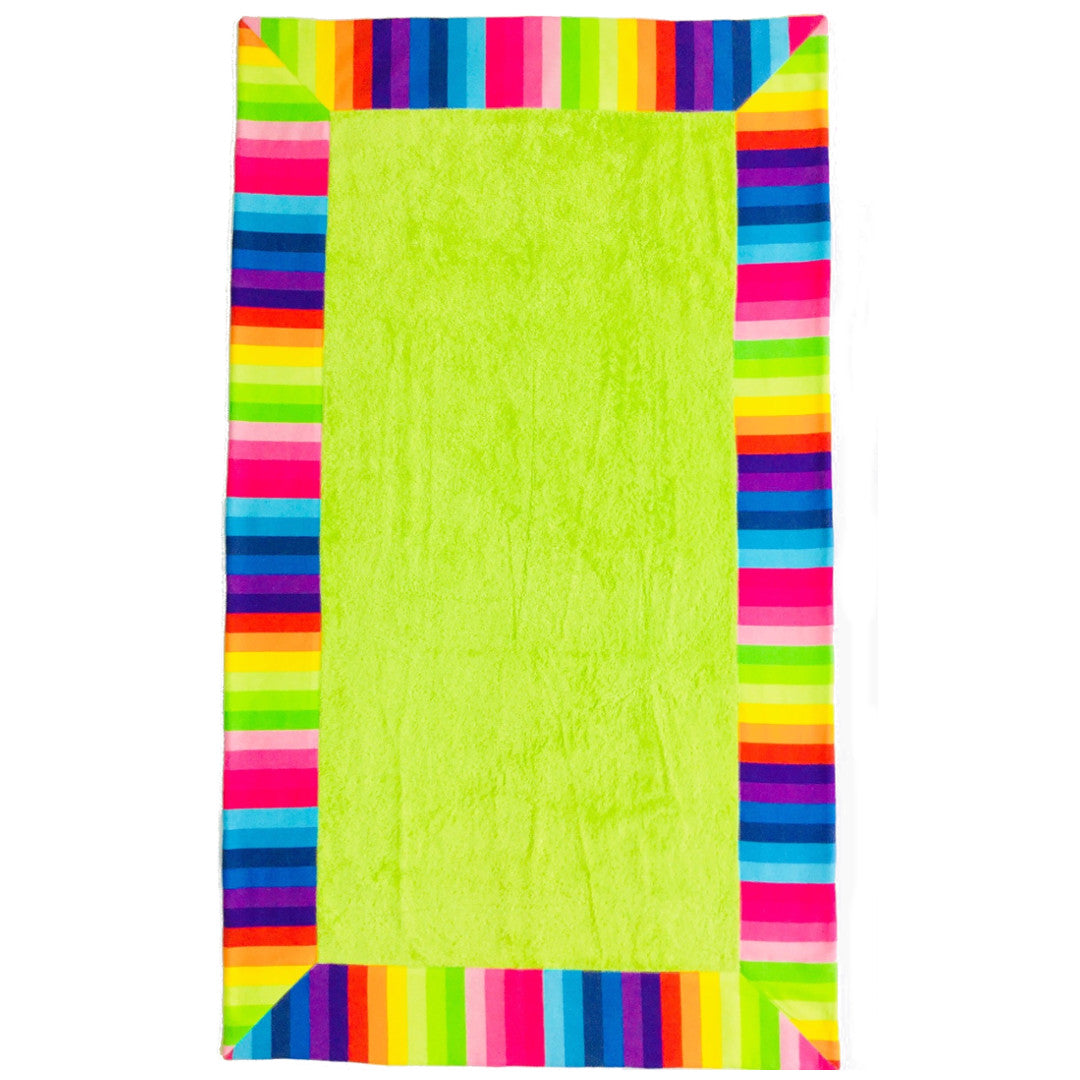 TELO MARE BAMBINO IN SPUGNA DI COTONE ARCOBALENO