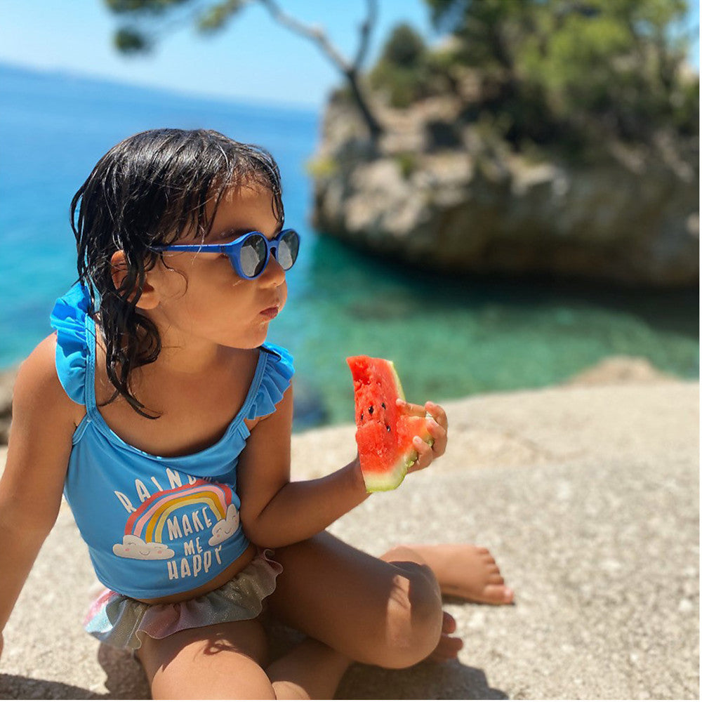 Occhiali da sole Bambino con Cinturino Regolabile - Blu - Beaba