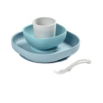 Set pappa in silicone 4 pezzi - Blu - Beaba