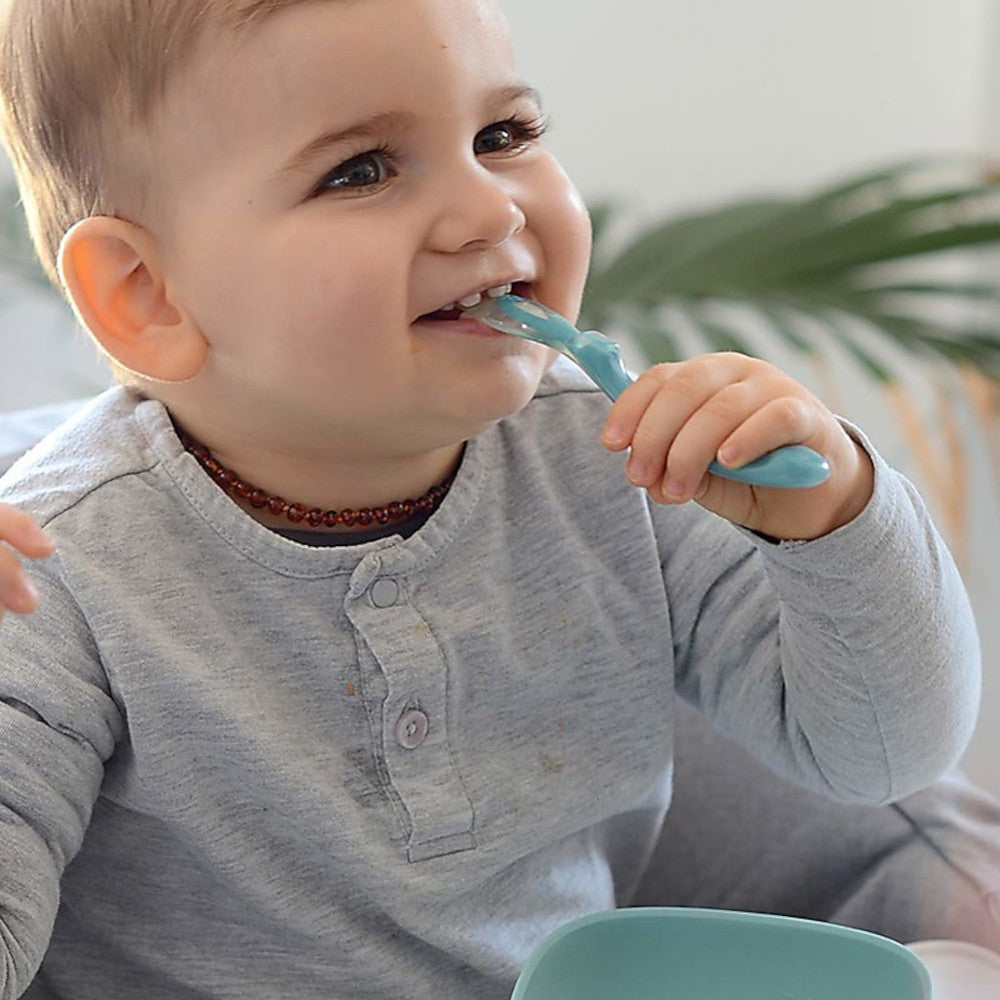 Set pappa in silicone 4 pezzi - Blu - Beaba