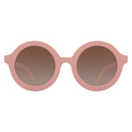 OCCHIALI DA SOLE BAMBINI Euro Round - Lenti Ambra - 100% Protezione UVA e UVB - rosa