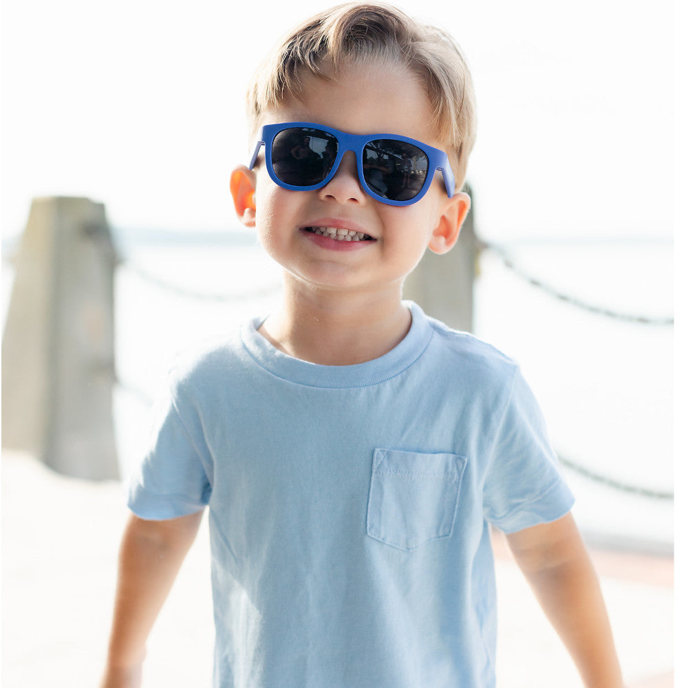 Occhiali da Sole Bambini Original Navigators - Blu - Good as Blue - 100% Protezione Uv - Garanzia 1 Anno Lost&%Found 3-5 Anni