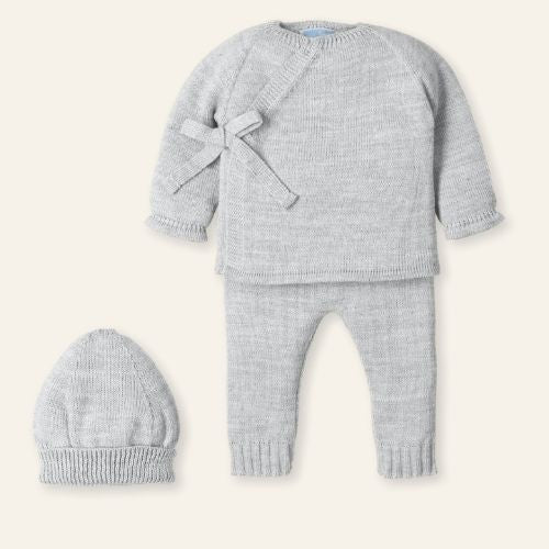 Completo Nascita Neonato in Misto Lana - Basic
