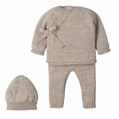 Completo Nascita Neonato in Misto Lana - Basic