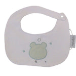 Bavaglino Bavetta Neonato in Puro Cotone mod. Orsetto Verde