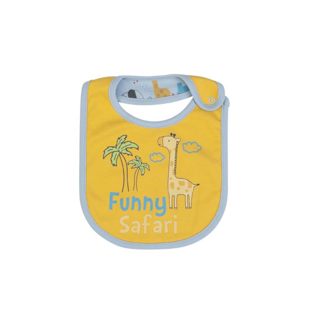 BAVAGLINO NEONATO IN COTONE "GIRAFFA"