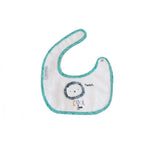 BAVAGLINO BAVETTA NEONATO IN SPUGNA IMPERMEABILE 19x19 CM - COOL ZOO - LEONE - Nene Shop