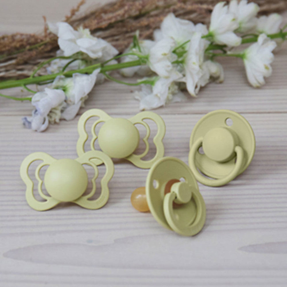 BIBS SET DI 2 CIUCCI SUPREME - GOMMA NATURALE -  Verde Prato - Terra 