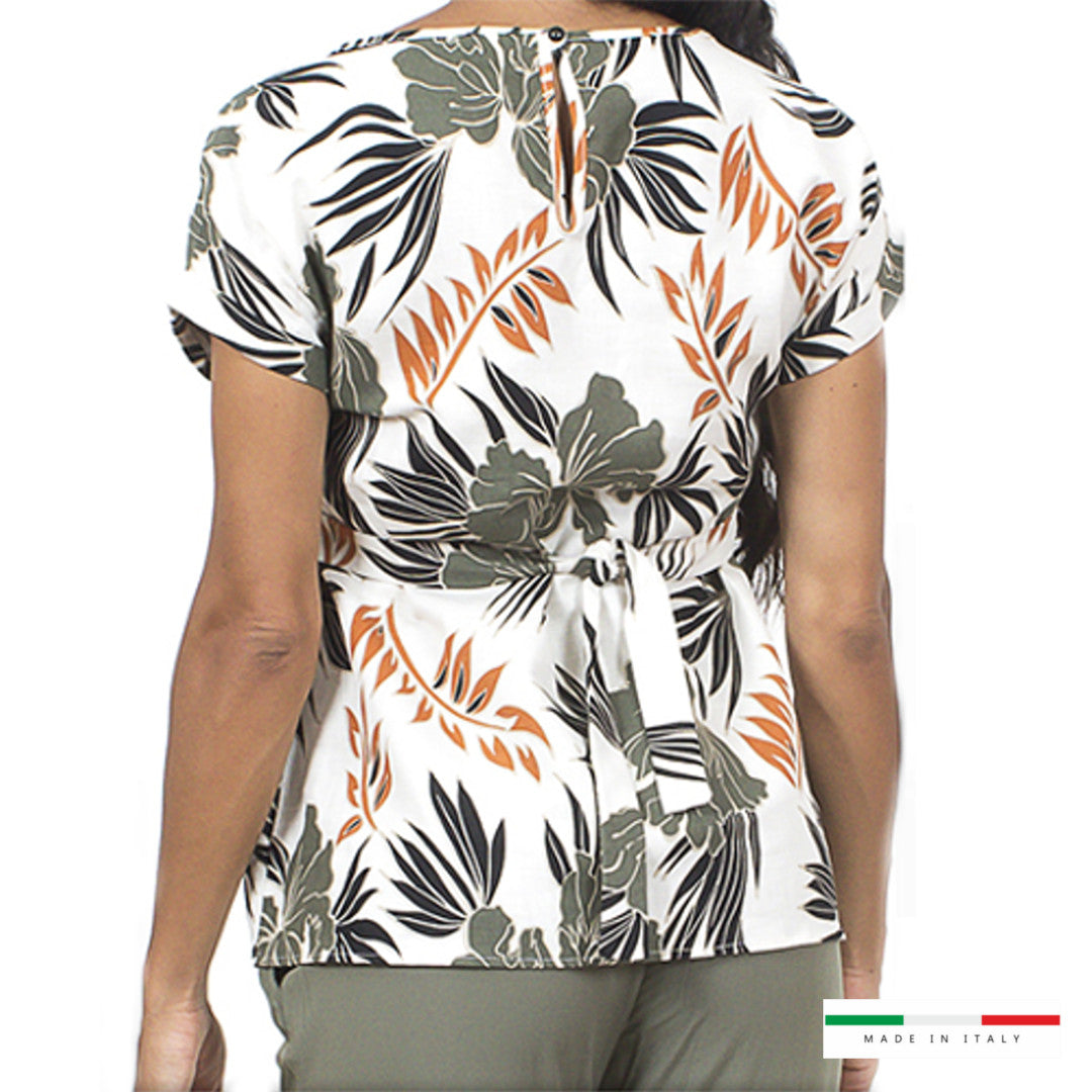 MAGLIA PREMAMAN FANTASIA LINO MANICA CORTA