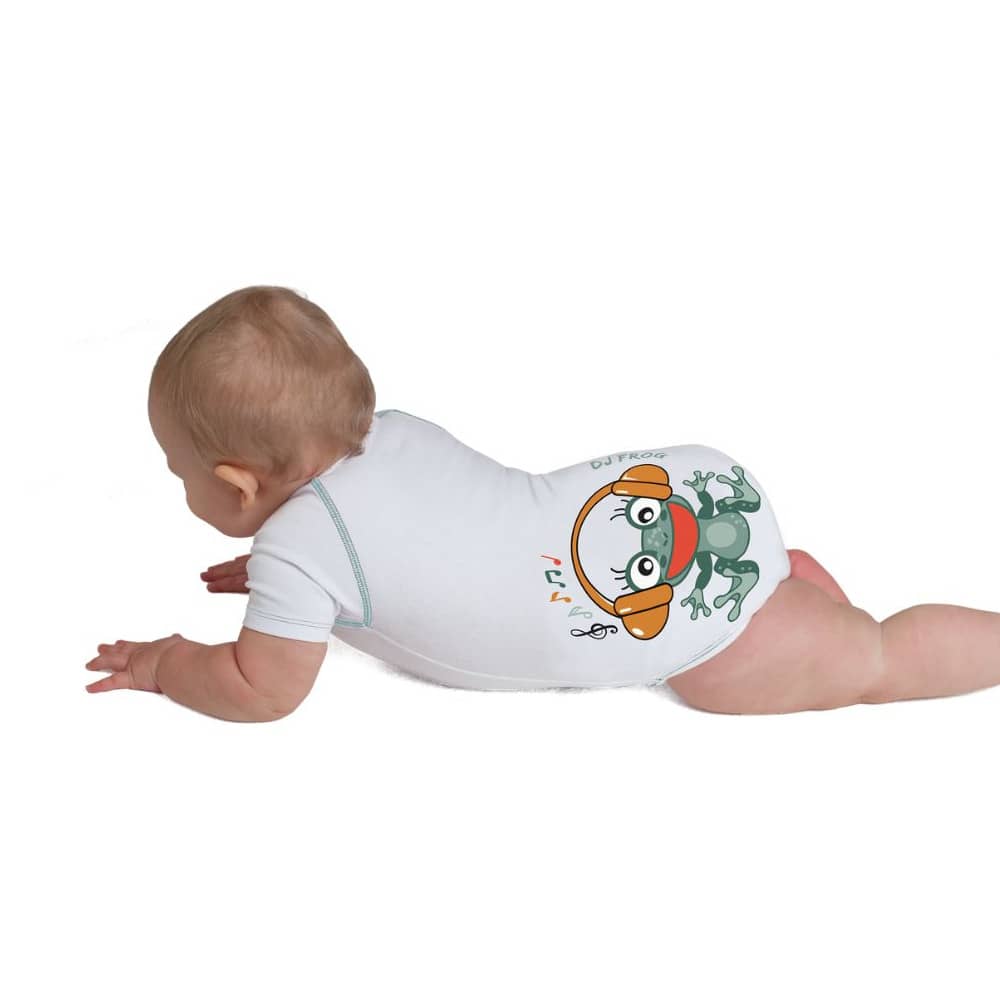 Body Neonato Taglia Unica 0-36 Mesi in Cotone Bio - Frog - J Bimbi