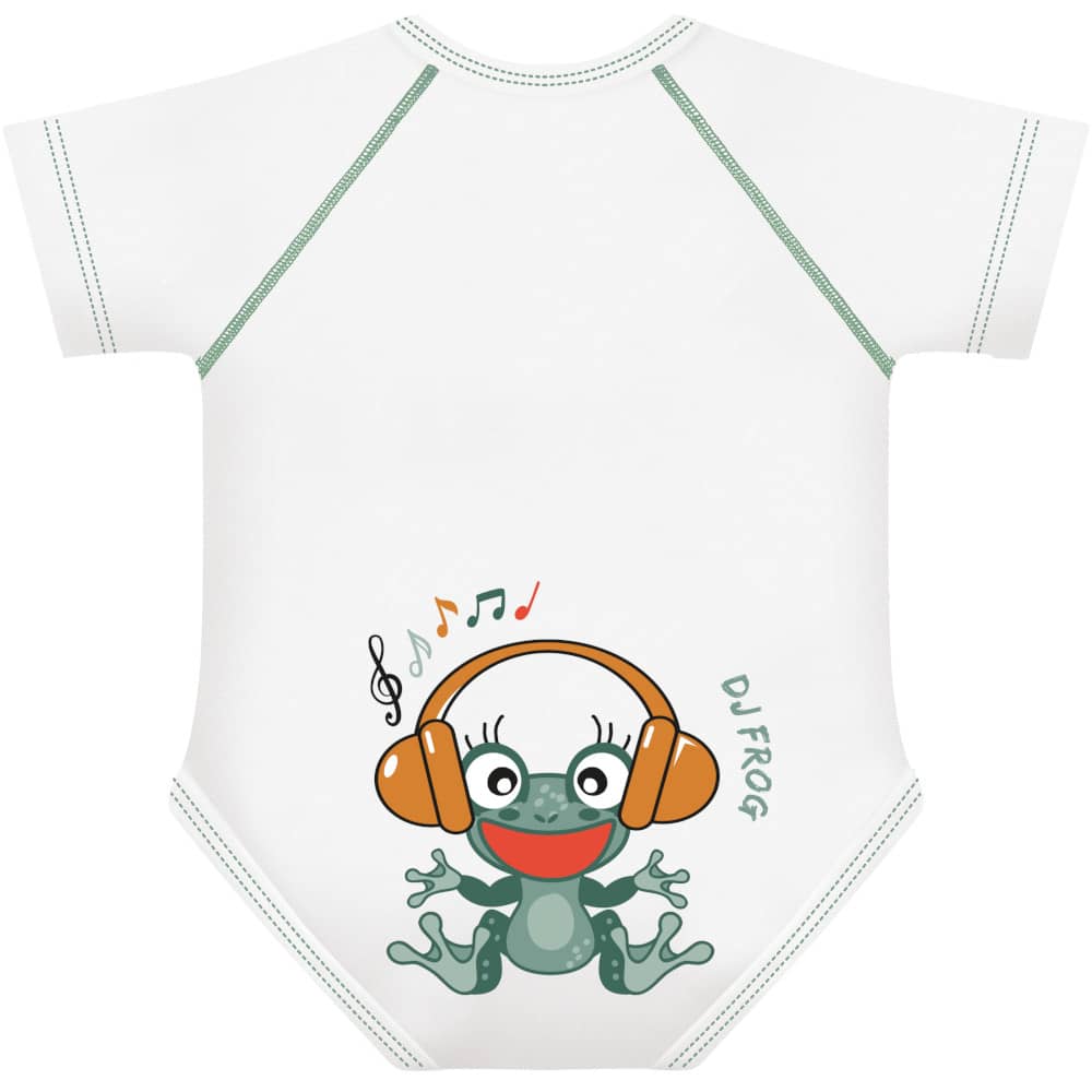 Body Neonato Taglia Unica 0-36 Mesi in Cotone Bio - Frog - J Bimbi
