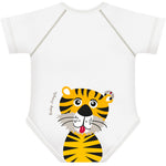 Body Neonato Taglia Unica 0-36 Mesi in Cotone Bio - Tigre - J Bimbi