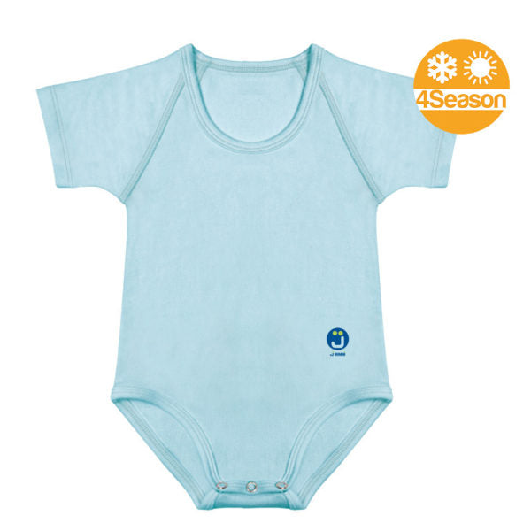 BODY JBIMBI MONOTAGLIA PER NEONATO BAMBINO IN BIOCOTONE 4SEASON 0-36 MESI  AZZURRO