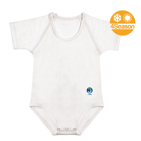 BODY JBIMBI MONOTAGLIA PER NEONATO BAMBINO IN BIOCOTONE 4SEASON 0-36 MESI BIANCO