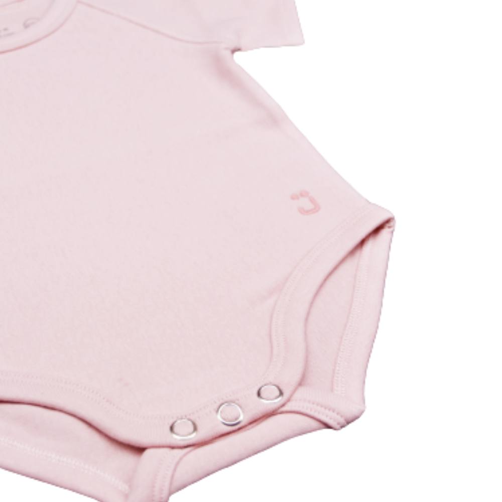 Body taglia unica JBimbi rosa in cotone per neonato 0-36 mesi - Chiusura