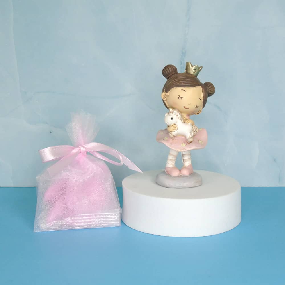 BOMBONIERA BATTESIMO PRINCIPESSA CON UNICORNO
