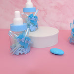 Biberon Porta Confetti - Bomboniera Nascita Battesimo Celeste