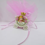 Sacchettino bomboniera Nascita Battesimo Segnaposto  Carrozza Principessa Bimba