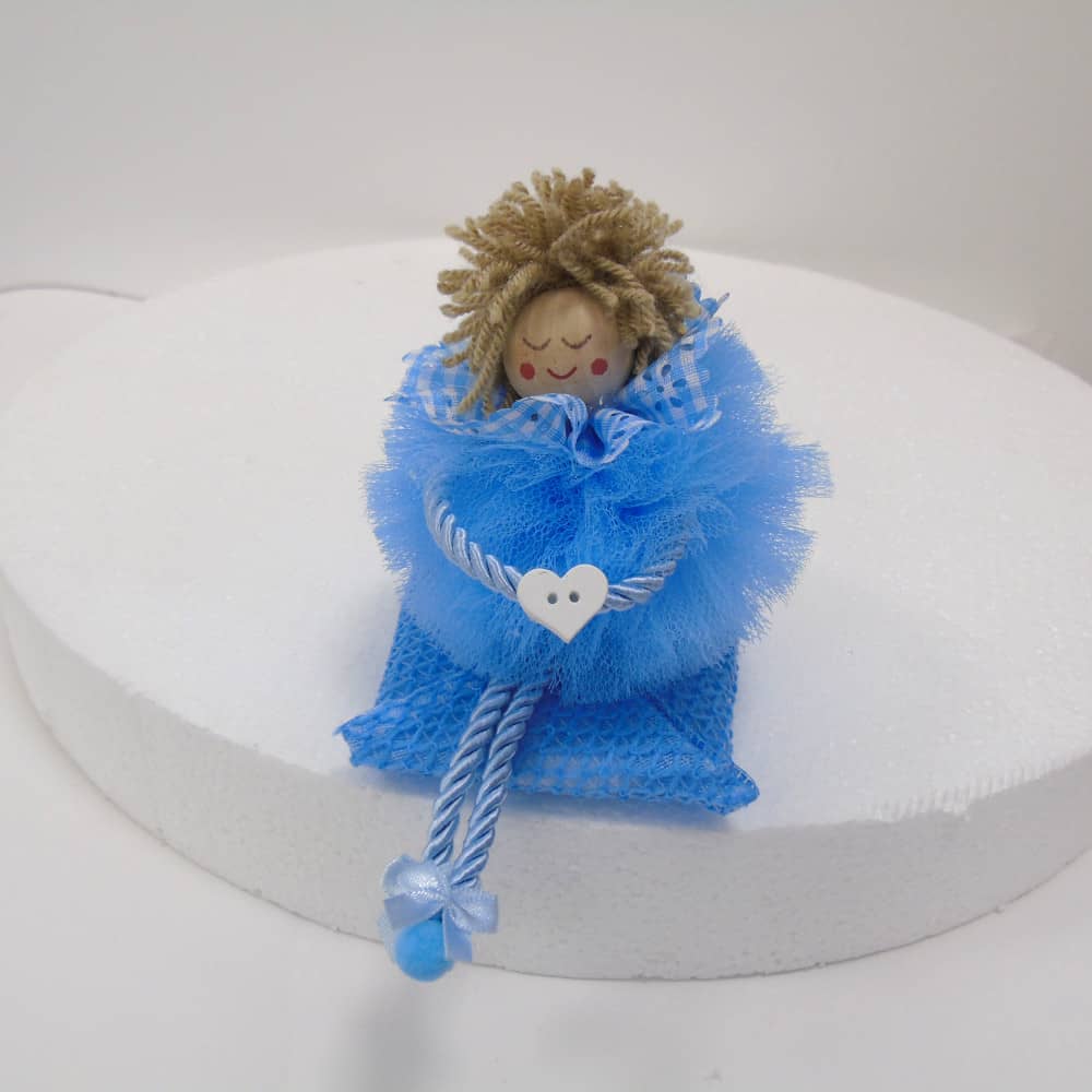 BOMBONIERE BAMBOLE FATTE A MANO NASCITA BATTESIMO BIMBA