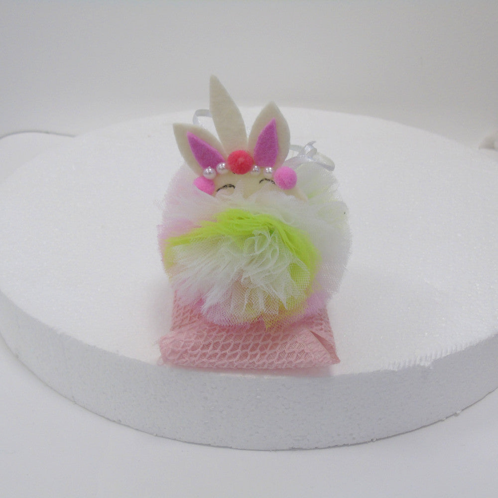 BOMBONIERE UNICORNO FATTE A MANO NASCITA BATTESIMO BIMBA - rosa verde