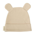 Cappellino Neonato Nascita in Cotone 0/1 Mese - Tortora