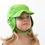 CAPPELLINO BAMBINA CON PROTEZIONE UV - VERDE 12-24 M