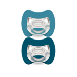 Ciuccio Super Leggero in Silicone Medicale - Avio Blu - Bipack - 2-6 Mesi
