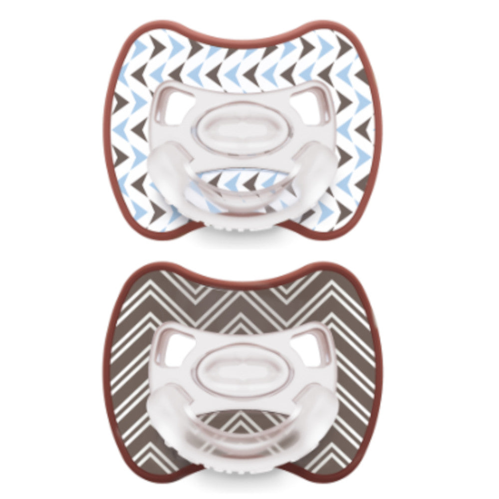 Ciuccio Super Leggero in Silicone Medicale - Glee Arrow Brown - J Bimbi