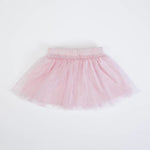 COMPLETO BAMBINA NEONATO ESTIVO COTONE + TULLE "CIGNO" - retro gonna in tulle