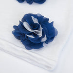 COMPLETO NEONATA BAMBINA ESTIVO "FIORI BLU" - fiori