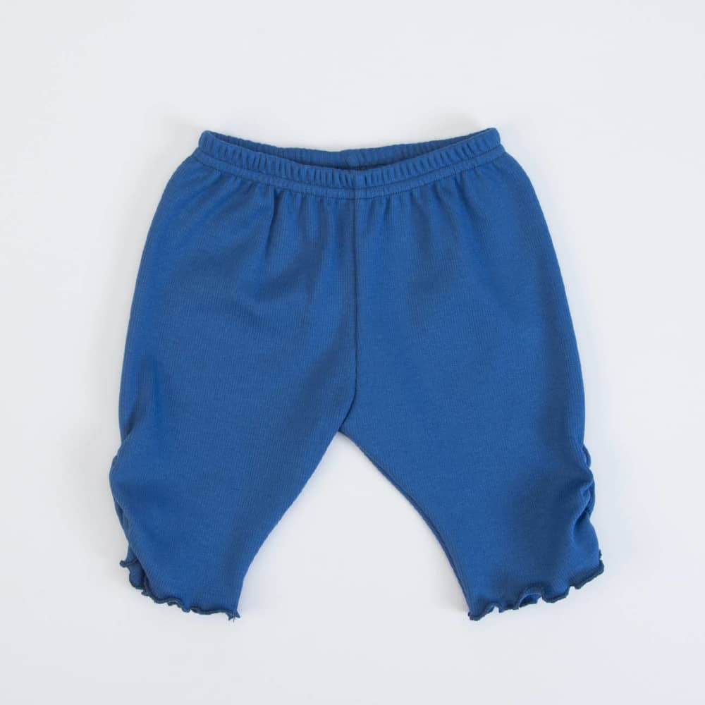 COMPLETO NEONATA BAMBINA ESTIVO "FIORI BLU" - leggings