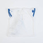 COMPLETO NEONATA BAMBINA ESTIVO "FIORI BLU" - retro maglia