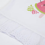 COMPLETO NEONATA BAMBINA ESTIVO "FRAGOLA" - Rouge