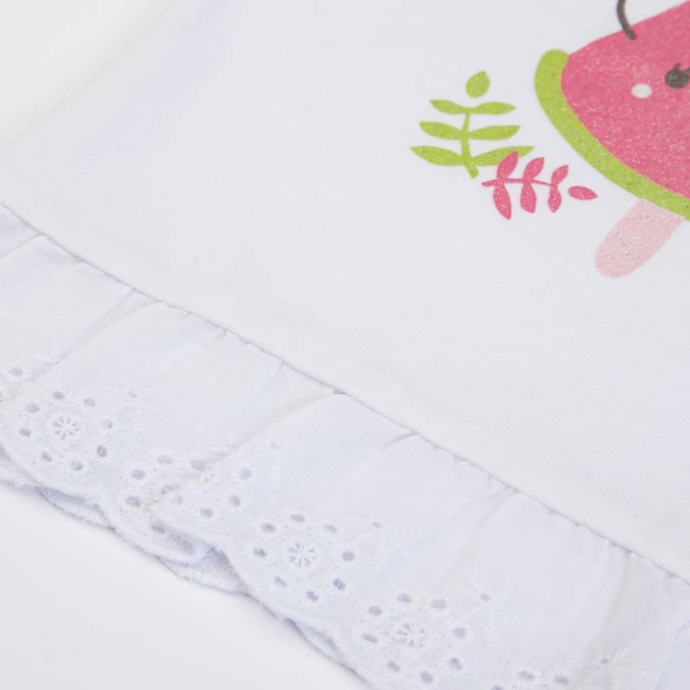 COMPLETO NEONATA BAMBINA ESTIVO "FRAGOLA" - Rouge