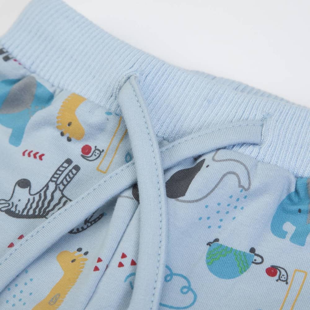 COMPLETO NEONATO BAMBINO MEZZA MANICA "GIRAFFA" - elastico e lacceto