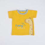COMPLETO NEONATO BAMBINO MEZZA MANICA "GIRAFFA" - maglia
