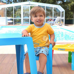 COMPLETO NEONATO BAMBINO MEZZA MANICA "GIRAFFA" - indossato