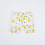 COMPLETO NEONATA BAMBINA ESTIVO IN COTONE "LIMONI" pantaloncino
