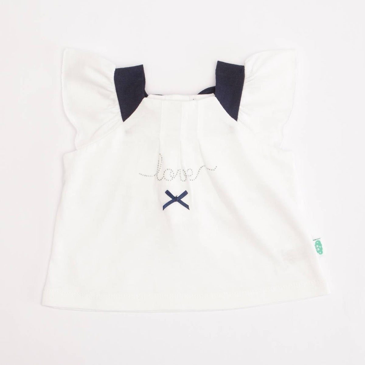 COMPLETO NEONATA BAMBINA BIO MAGLIA LOVE + GONNA ROUGE 1-36 MESI