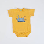 COMPLETO NEONATO BAMBINO MEZZA MANICA "RANA" - body