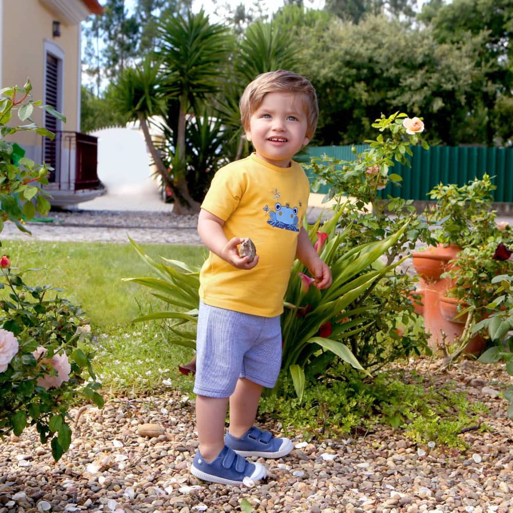 COMPLETO NEONATO BAMBINO MEZZA MANICA "RANA" - indossato