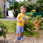 COMPLETO NEONATO BAMBINO MEZZA MANICA "RANA" - indossato