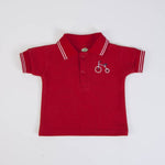 COMPLETO NEONATO BAMBINO DENIM CON POLO "BICI" - polo