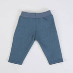 COMPLETO NEONATO BAMBINO DENIM CON POLO "BICI" - retro pantalone