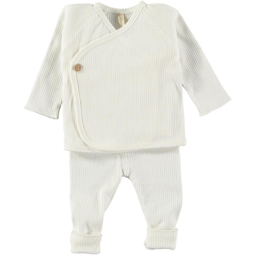 Coordinato Neonato in Caldo Cotone - Easycanale Bianco - 1-3 Mesi